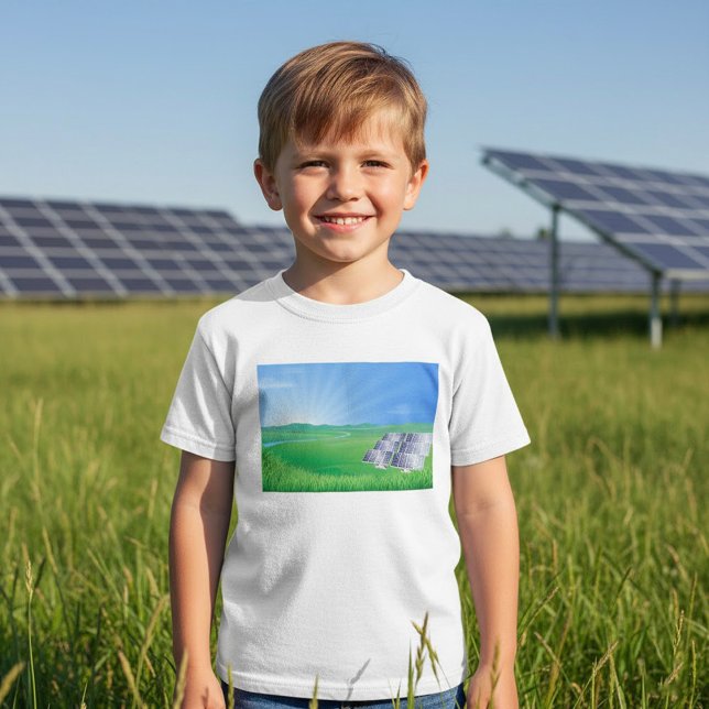 T-shirt solaire d'énergie renouvelable (Créateur téléchargé)