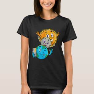 T-shirt Solaire Eclipse 2024 Funny Earth Sun Moon Selfie S