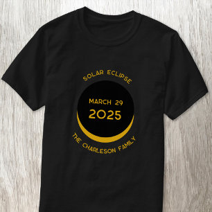 T-shirt Solaire Eclipse 2025 Personnalisé