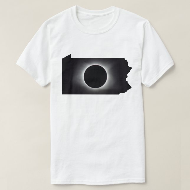 T-shirt Solaire total 2024 Eclipse Pennsylvanie (Design devant)