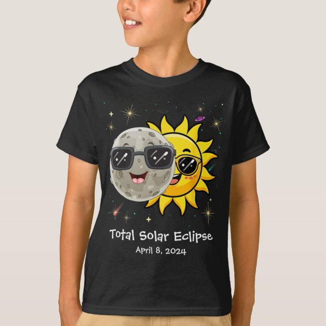 T-shirt Solar Eclipse 2024 Joli Solar Eclipse Enfants Garç (Devant)