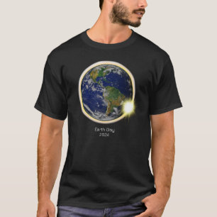 T-shirt Solar Eclipse 2024 jour des terres lune de soleil