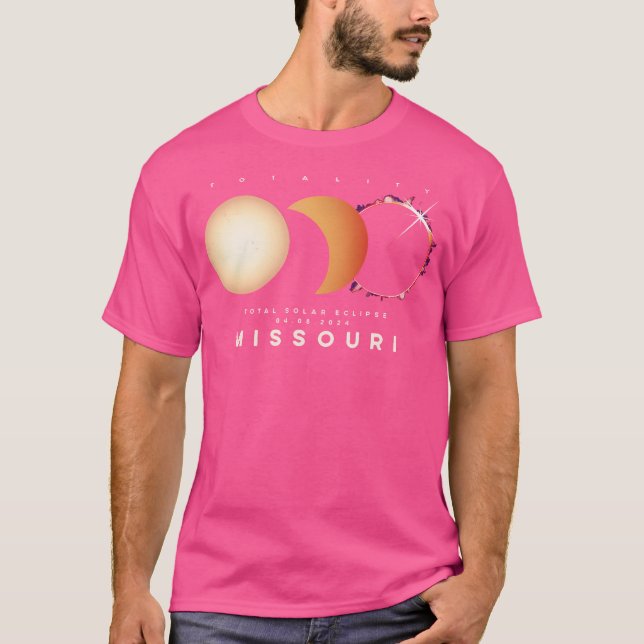T-shirt Solar Eclipse 2024 Missouri Total Eclipse Astronom (Devant)