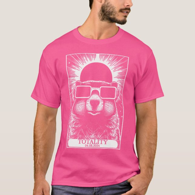 T-shirt Solar Eclipse 2024 Totalité Carte Tarot A (Devant)