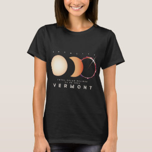 T-shirt Solar Eclipse 2024 Vermont Total Eclipse Astronomi