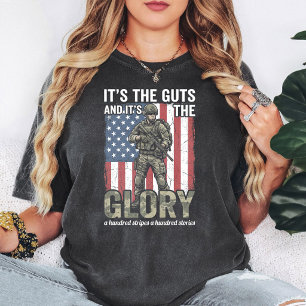 T-shirt Soldat américain Drapeau américain Patriotique Com