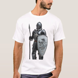 T-shirt Soldat blindé en acier Illustration de guerrier