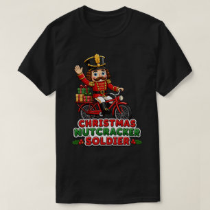 T-shirt Soldat Casse-Noisette de Noël à Vélo