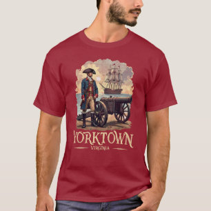T-shirt Soldat colonial Vintage de Yorktown Virginia