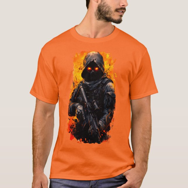 T-shirt soldat de guerre (Devant)