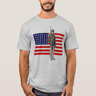 T-shirt Soldat de guerre civile avec le drapeau des
