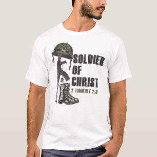 T-shirt Soldat de Jésus Christ Foi de l'Armée chrétienne T