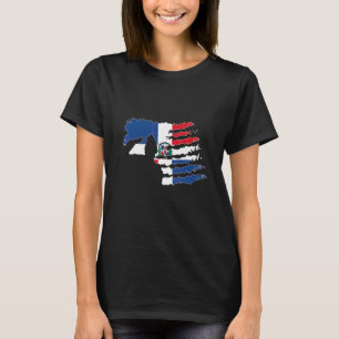T-shirt Soldat de la République dominicaine Salut Vétéran