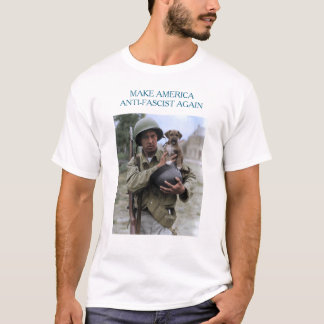 T-shirt Soldat de la Seconde Guerre mondiale avec chiot MA