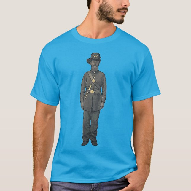 T-shirt Soldat de l'Union de la Guerre civile en uniforme  (Devant)