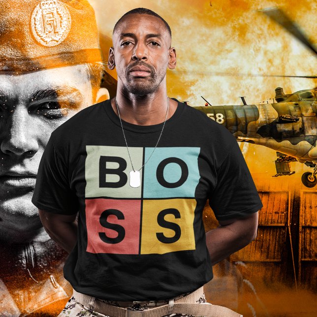 T-shirt Soldat du chef (Like a Boss Be a Boss 
Brave army Soldier)