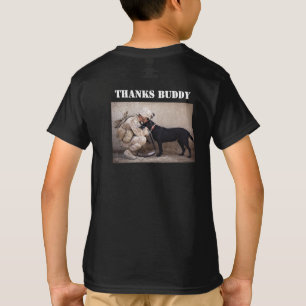 T-shirt Soldat en Tenue de Combat avec son Chien M