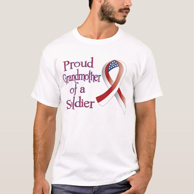T-shirt Soldat fier de grand-mère (Devant)