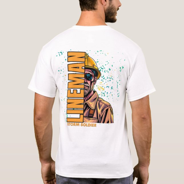 T-shirt Soldat Lineman Storm (Dos)