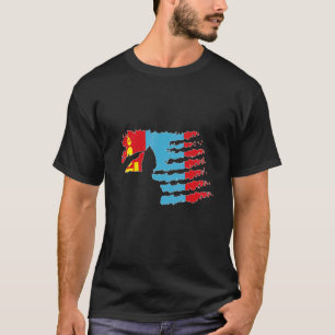 T-shirt Soldat Mongolie salue Patriote vétéran