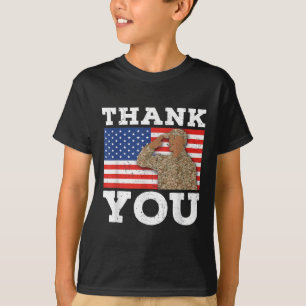 T-shirt Soldat Patriot Vétéran des États-Unis Drapeau amér