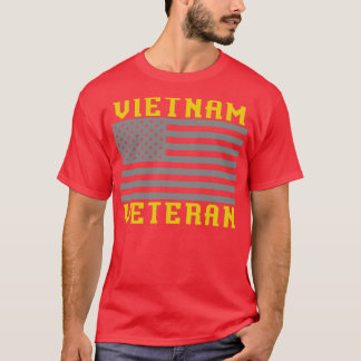 T-shirt Soldat patriotique américain fier vétéran du Vietn