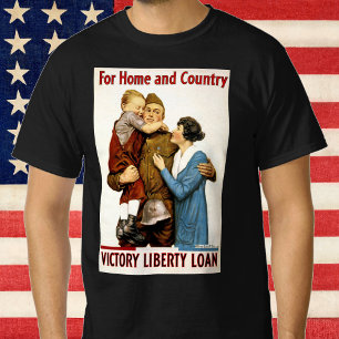 T-shirt Soldat patriotique vintage pour l'emprunt de la li
