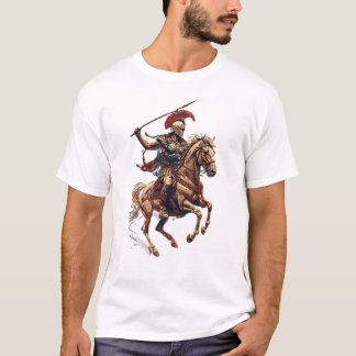 T-shirt Soldat Romain à Cheval | Illustration de Guerrier