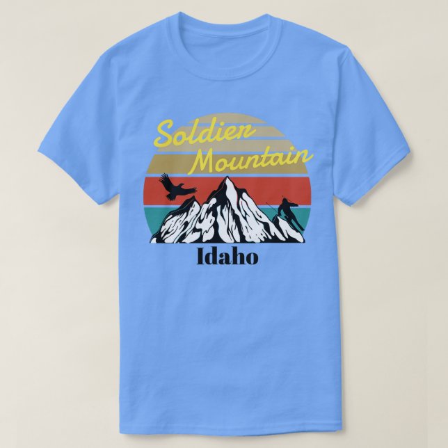 T-shirt Soldat Ski de montagne Idaho 1 (Design devant)