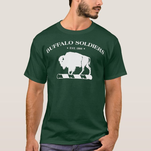 T-shirt Soldats de Buffalo Guerre civile Histoire des Noir (Devant)