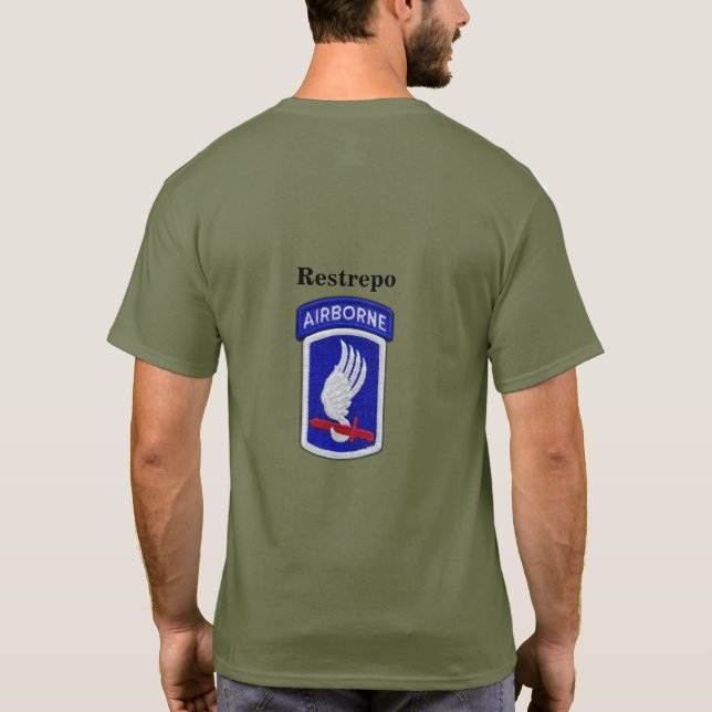 T-shirt Soldats de ciel de brigade aéroportée de BDE d'ABN (Dos)