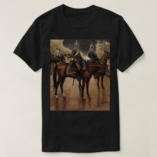 T-shirt Soldats de la Garde royale dans une rue de Berlin1 (Design devant)