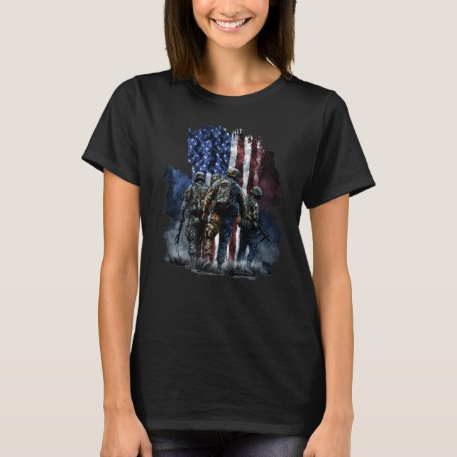 T-shirt Soldats pour toujours (Devant)