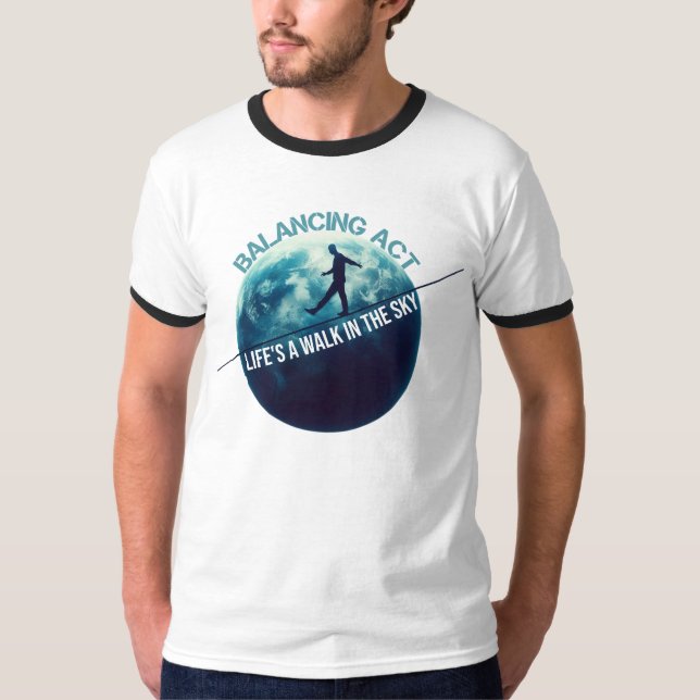 T-shirt Solde céleste : Voyage Skyward de la vie (Devant)