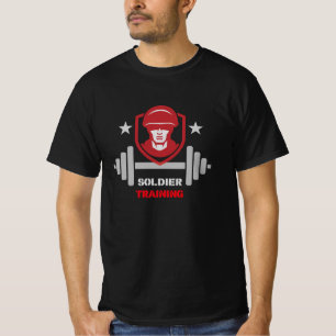 T-shirt Soldier Strength Training Workout