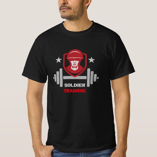 T-shirt Soldier Strength Training Workout (Devant)