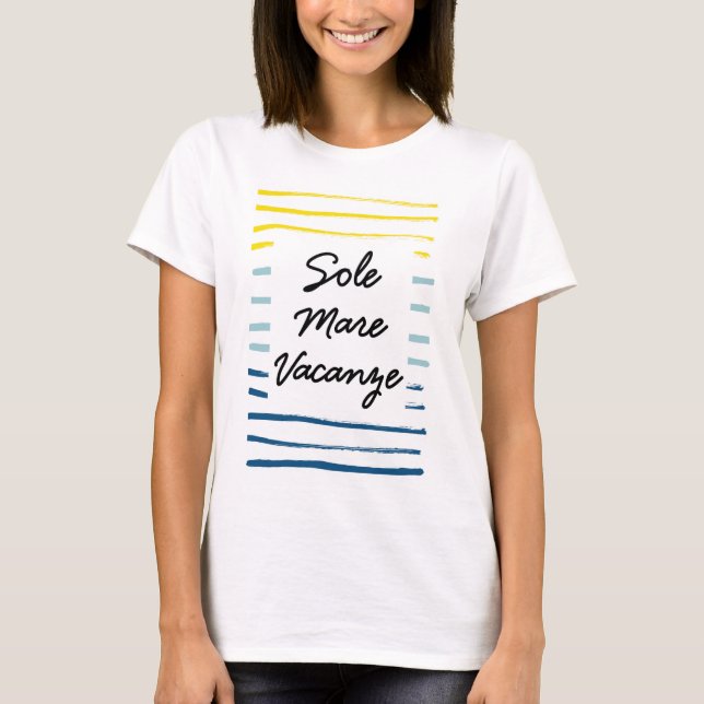 T-shirt Sole Mare Vacanze (Devant)