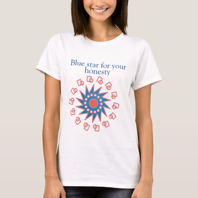 T-shirt Soleil bleu (Devant)