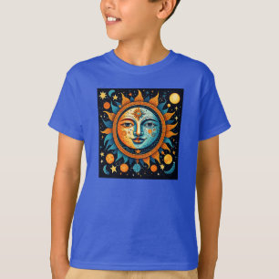 T-shirt Soleil Céleste Et Lune