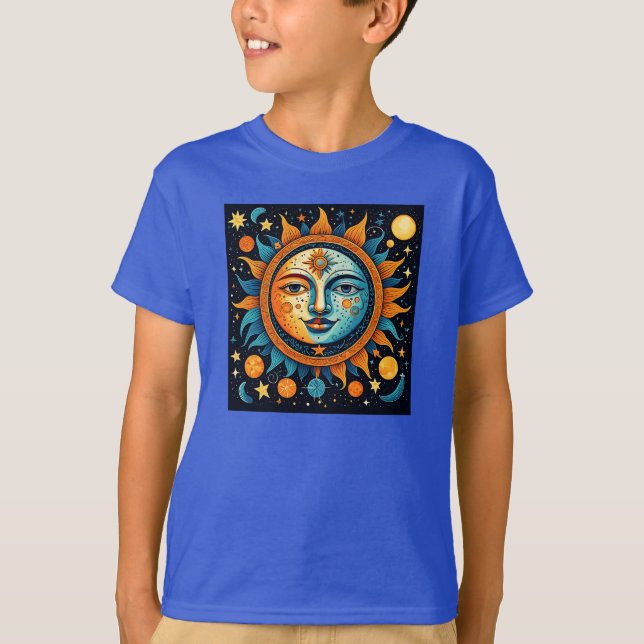 T-shirt Soleil Céleste Et Lune (Devant)