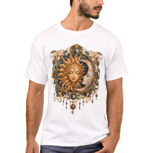 Soleil céleste et symbole mystique Art Nouveau de