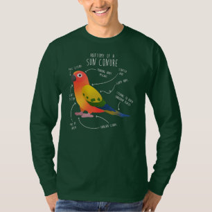 T-shirt Soleil Conure Anatomie Funny Mignonne Animal Parro