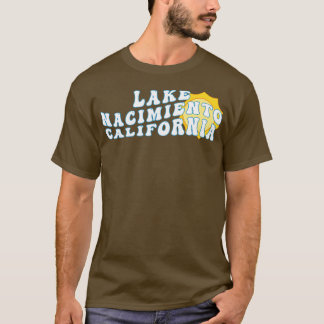 T-shirt Soleil dans le lac Nacimiento California Retro Wav