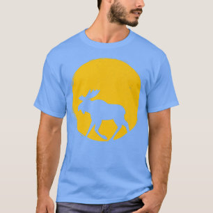 T-shirt Soleil de minuit d'orignal Suède Scandinavie Nord1