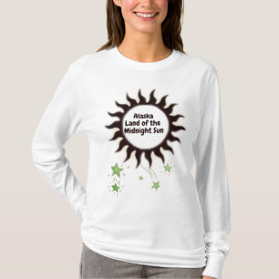 T-shirt Soleil de minuit noir d'Alaska