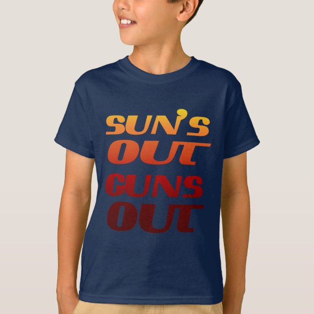 T-SHIRT SOLEIL DEHORS ARMES DEHORS (Devant)