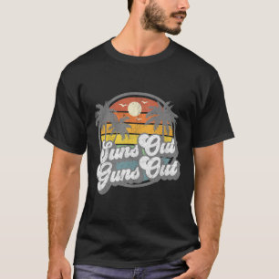T-shirt Soleil dehors, armes dehors, drôle de vacances à l