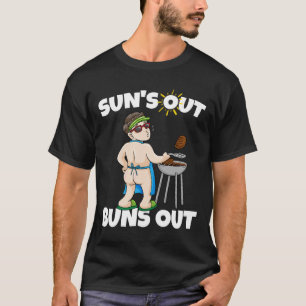 T-shirt Soleil Dehors Fesses Dehors I Rbecue Porc Effiloch