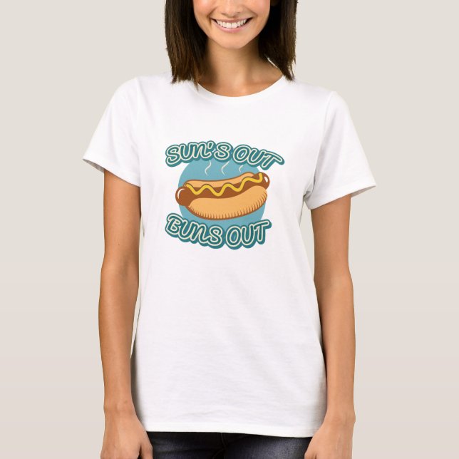 T-shirt Soleil dehors, fessier dehors (Devant)