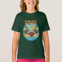 Soleil Dehors Jeux de Mots Dehors Badge de Plage |
